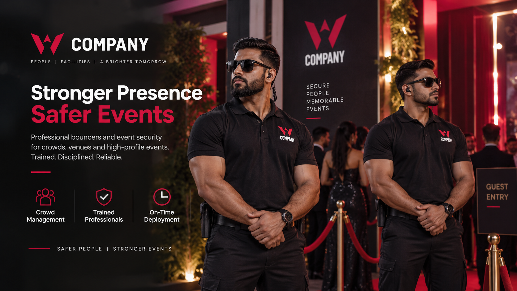 W COMPANY bouncers and event security