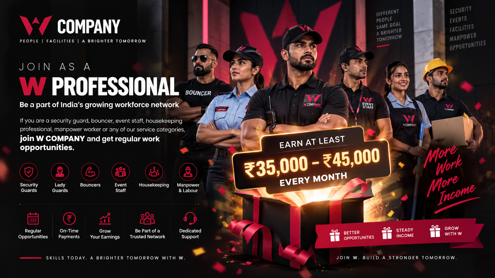 Join as a W COMPANY professional