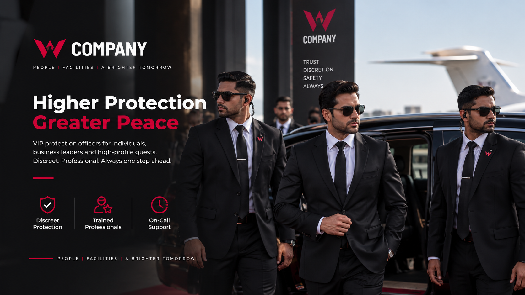 W COMPANY VIP protection officers
